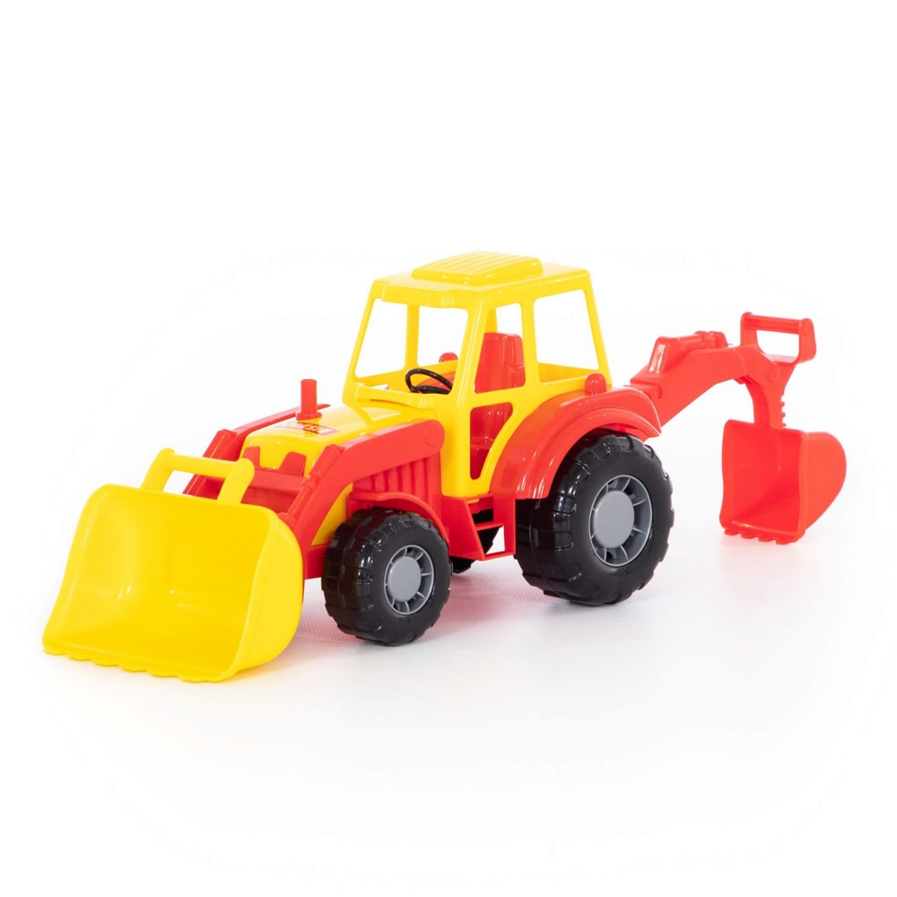 Tractor-excavator - Altay, 37x17x22 cm, Polesie - imagine 8