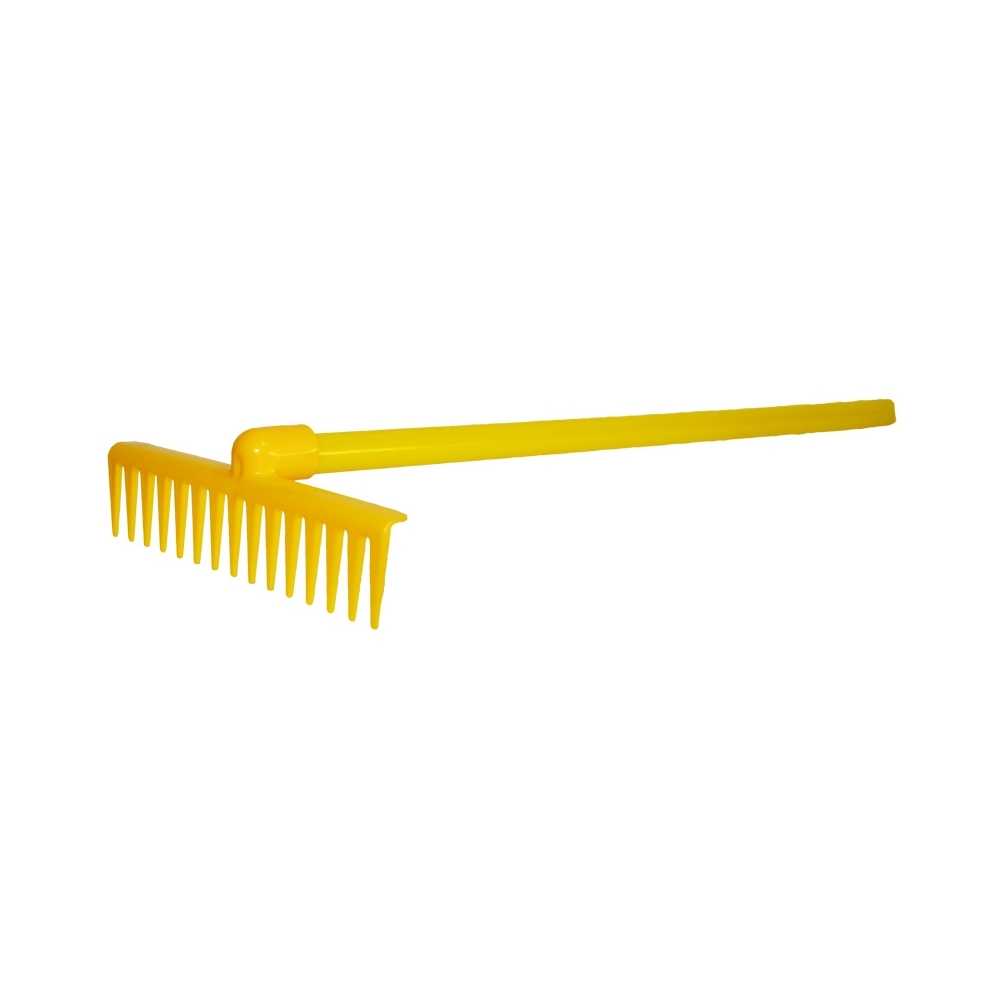 Grebla din plastic, 61 cm, galbena - ROBENTOYS