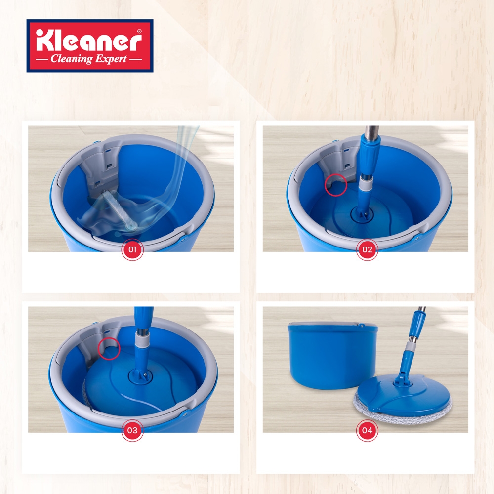 Mop rotativ cu galeata - KLEANER - imagine 4