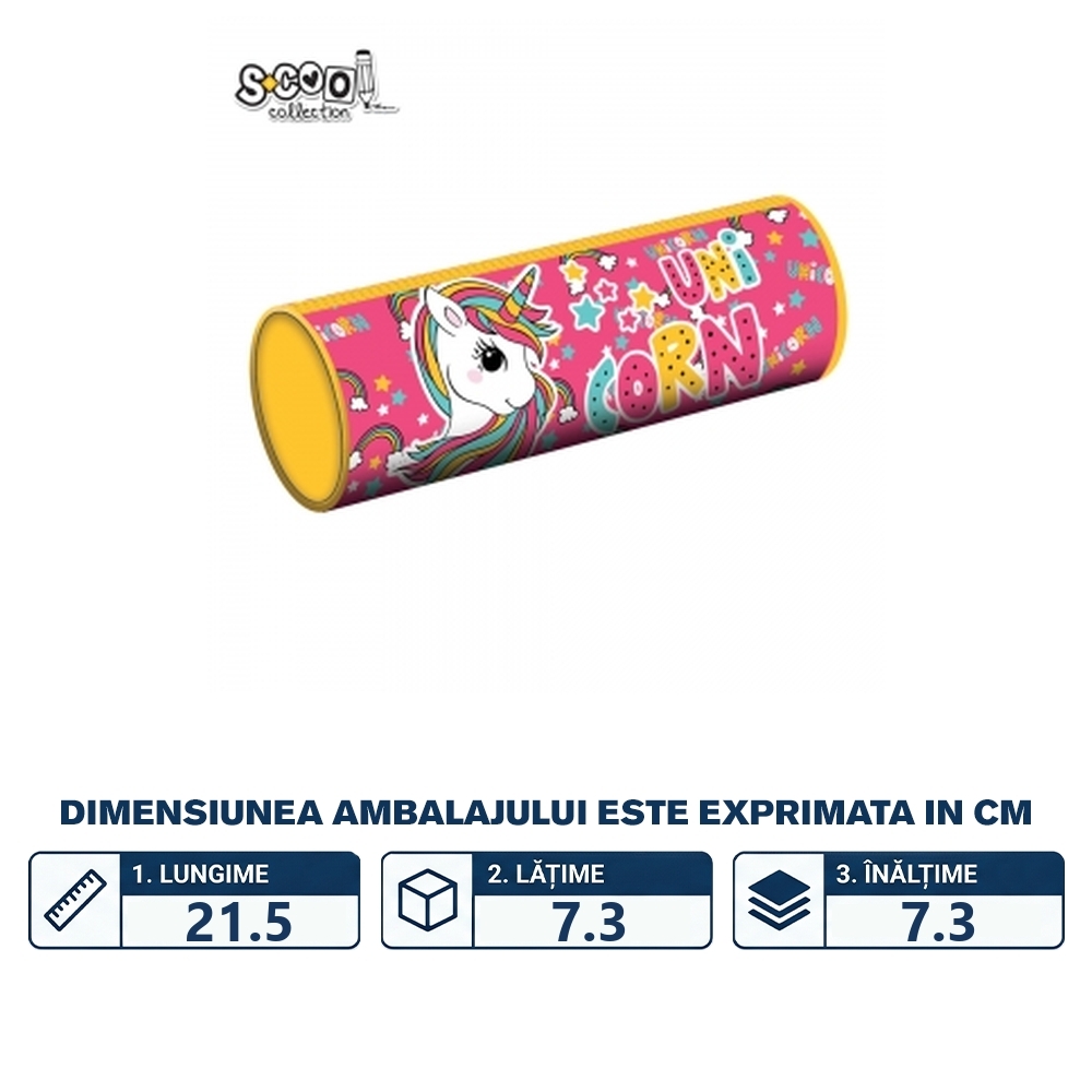 Penar borseta UNICORN, 7.3x21.5 cm - S-COOL - imagine 2