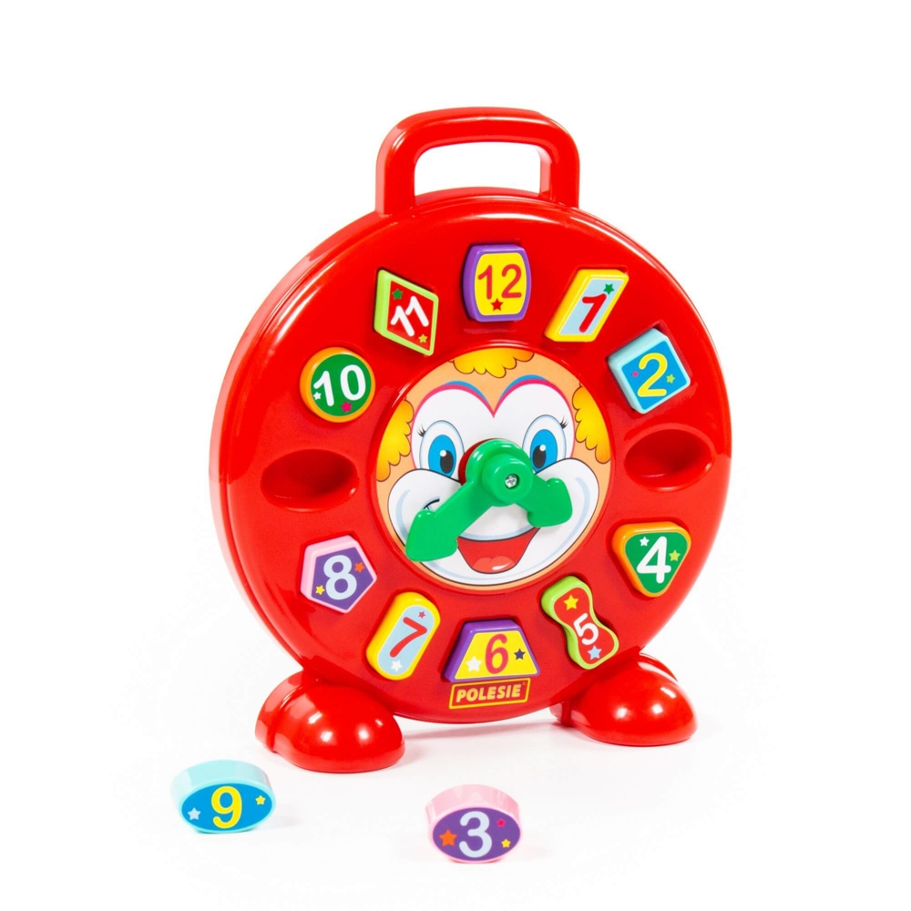 Ceas educativ+forme - Clown, 26x7x30 cm, Polesie - imagine 3