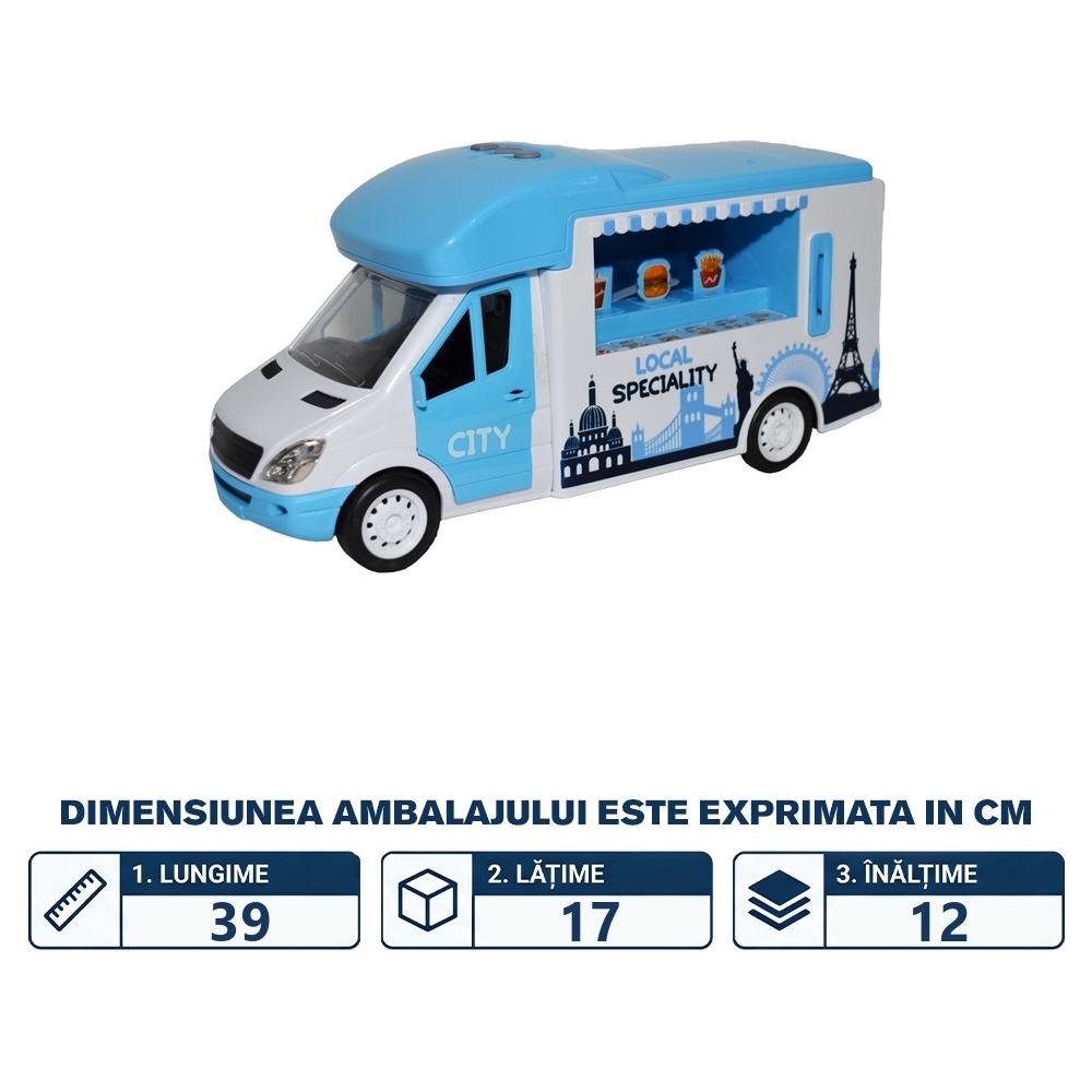 Microbuz street food, cu baterii - imagine 2