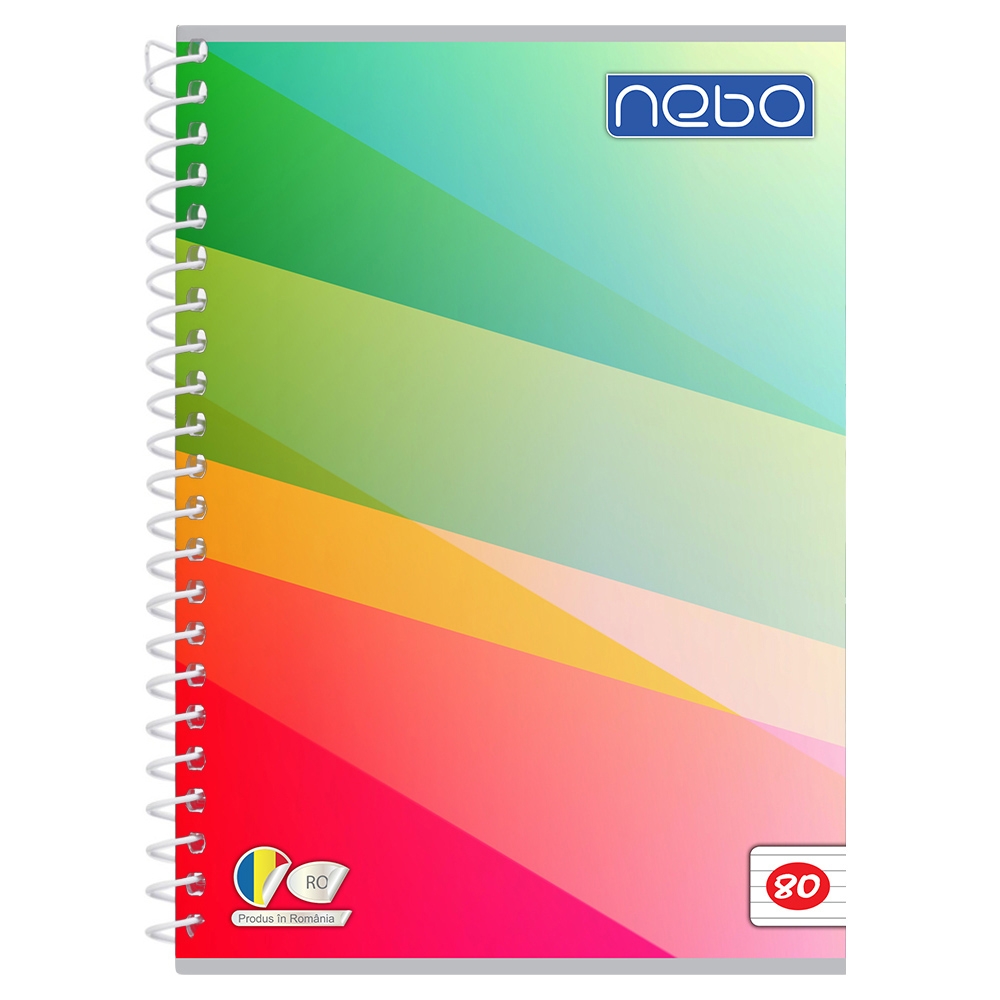 Caiet A4 80 file cu spira DR - NEBO - imagine 2