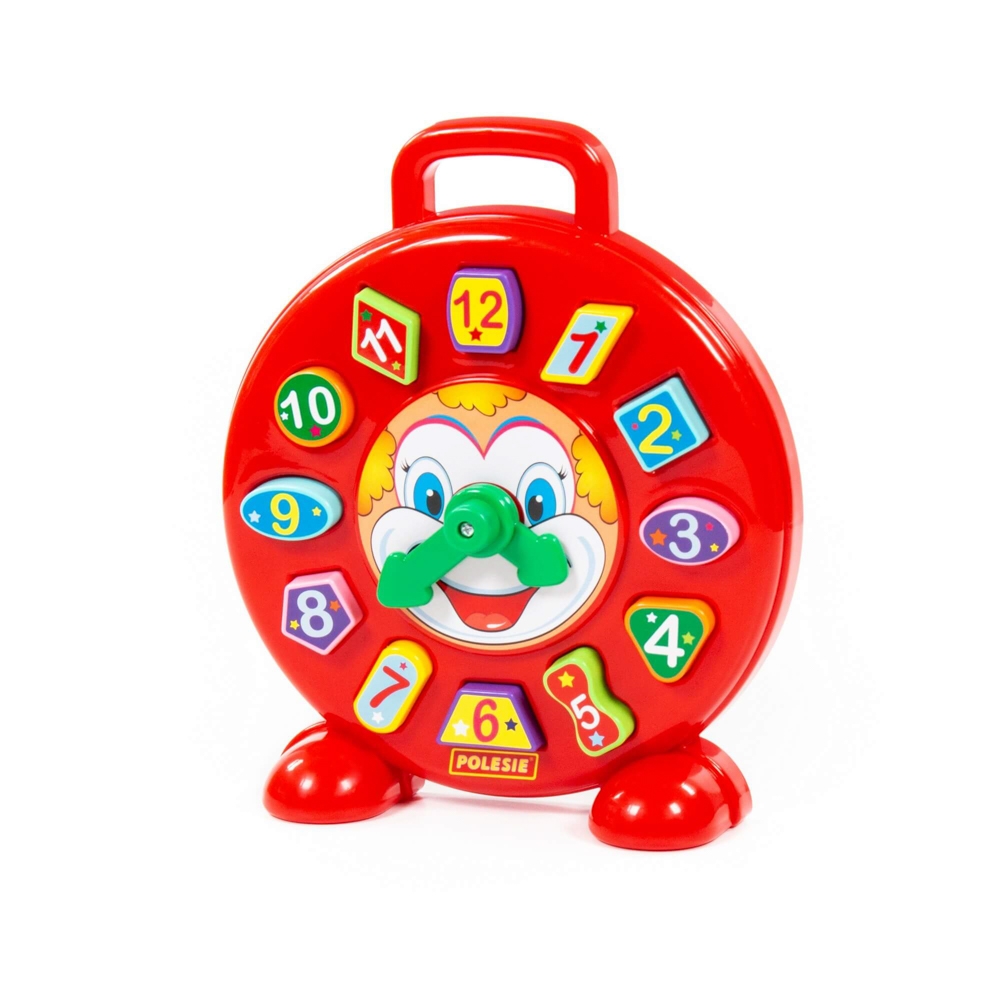 Ceas educativ+forme - Clown, 26x7x30 cm, Polesie - imagine 4