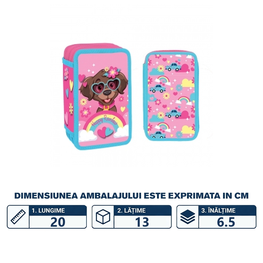 Penar Neechipat, 3 Fermoare, Happy Rainbow - S-Cool - imagine 2