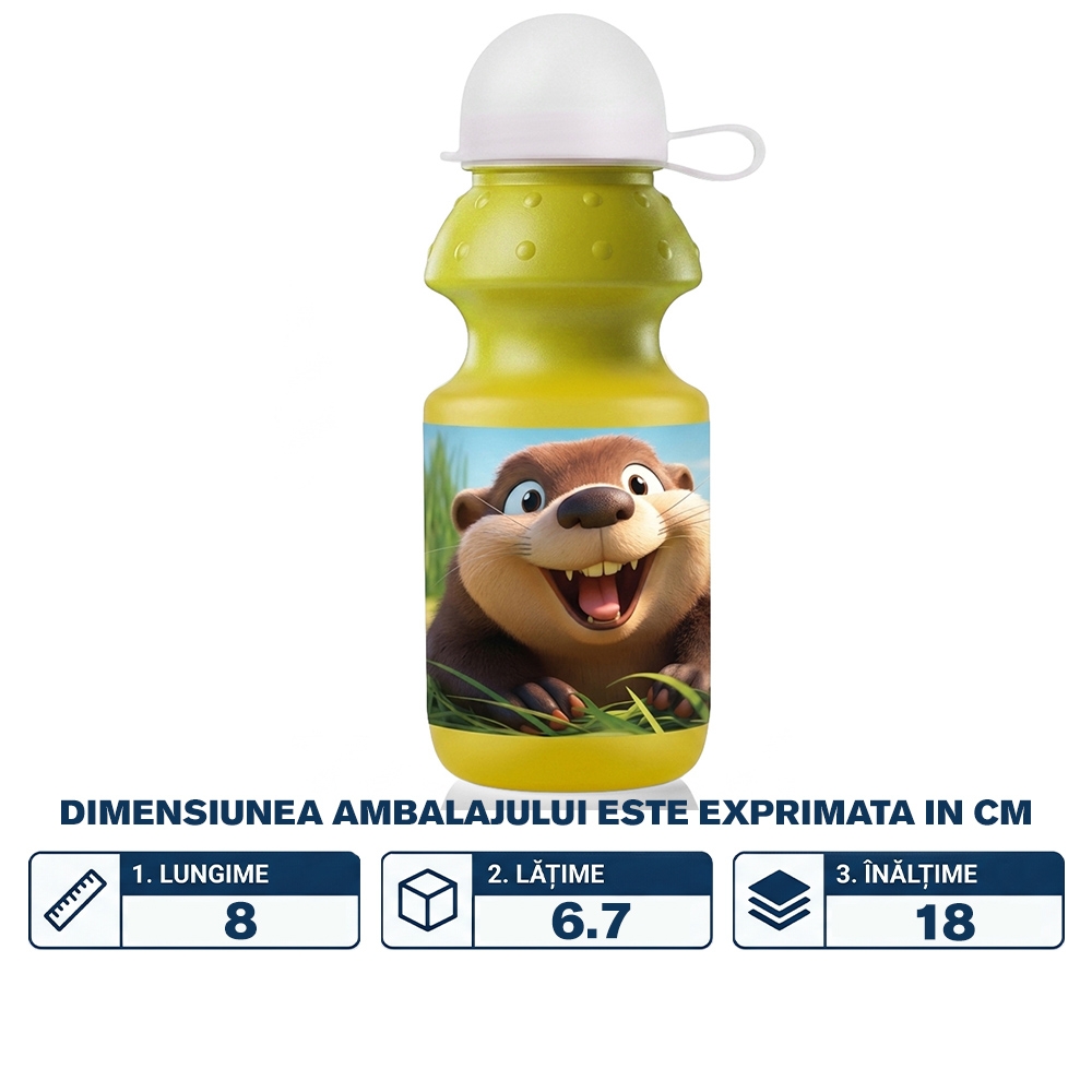 Sticla apa, 350 ml, Galbena - NEBO - imagine 2