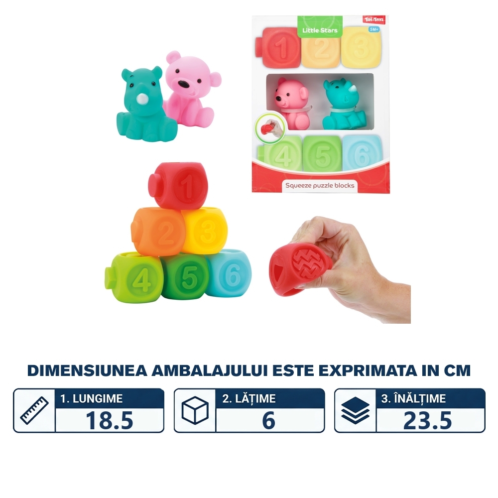 Little Stars, Cuburi senzoriale pentru bebelusi - Toi-Toys - imagine 2