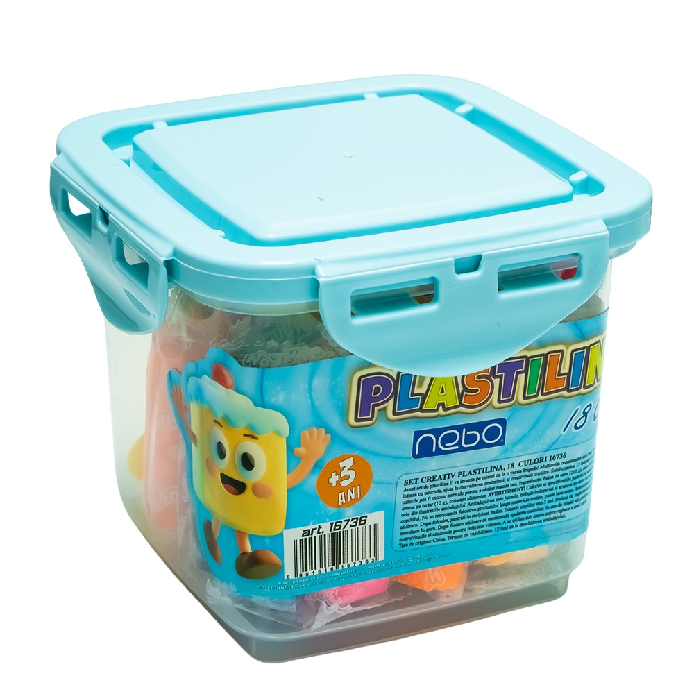 Set creativ plastilina, 18 culori - NEBO - imagine 6
