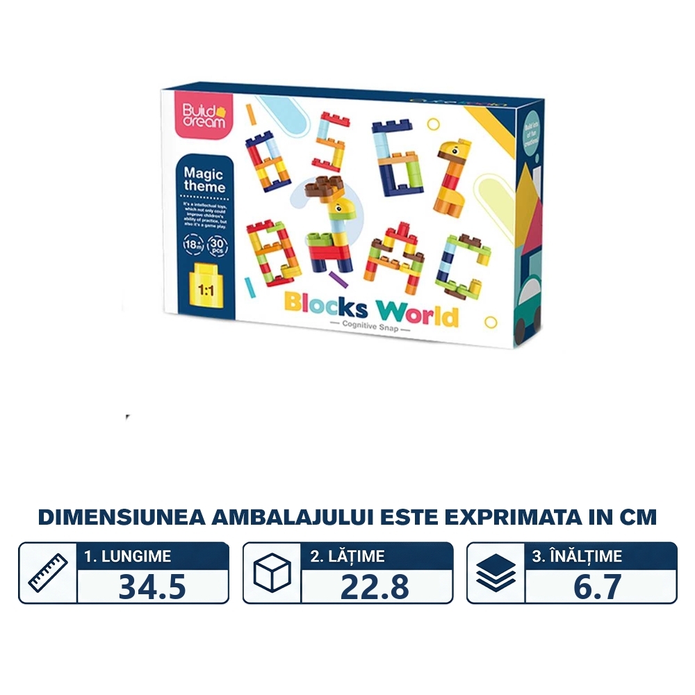 Joc constructii, 30 piese maxi - imagine 2