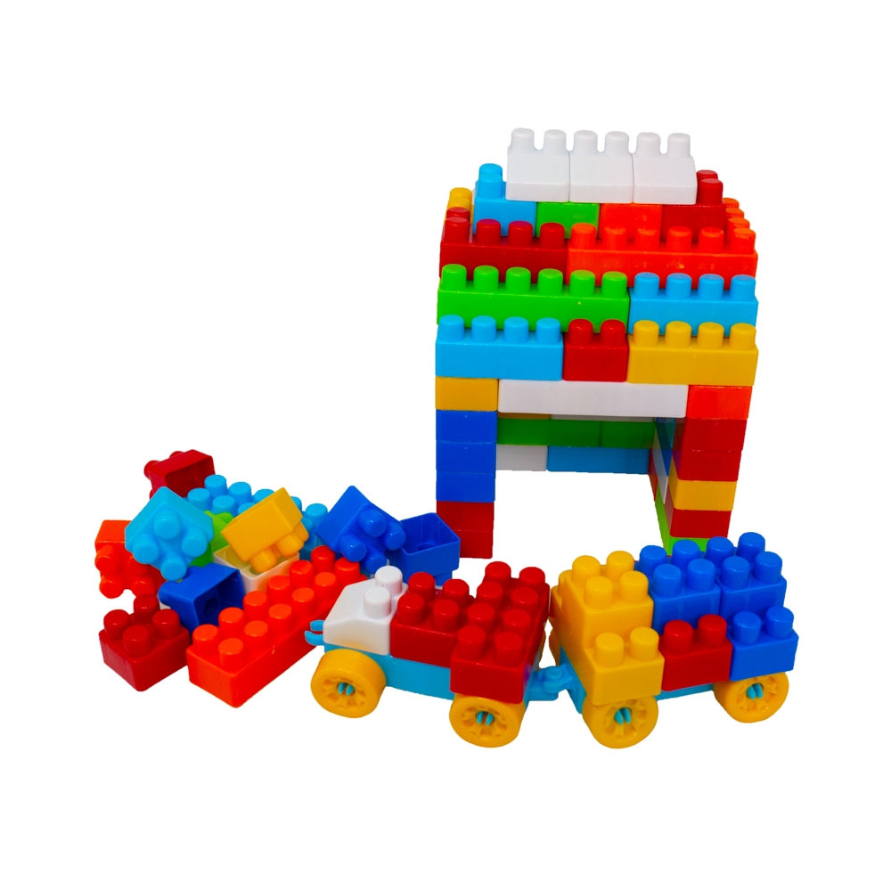 Cuburi constructii in rucsac, 320 piese/570g - ROBENTOYS - imagine 13