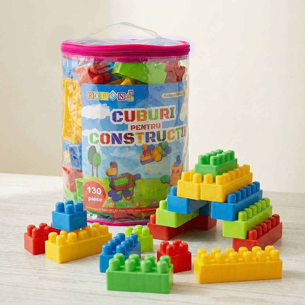 Cuburi 130 piese - ROBENTOYS - imagine 11