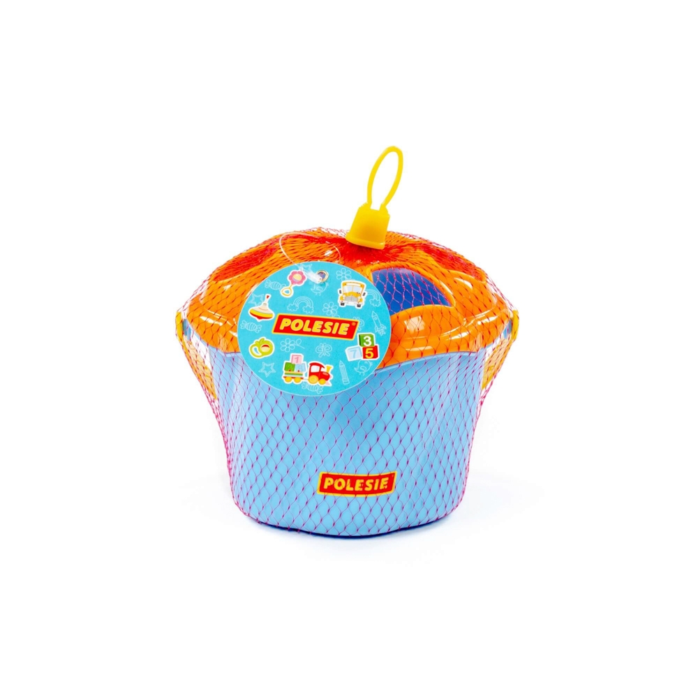 Galetusa albastra cu forme de sortare, 6 buc/set, 17.5x15.7x14 cm, Polesie - imagine 7