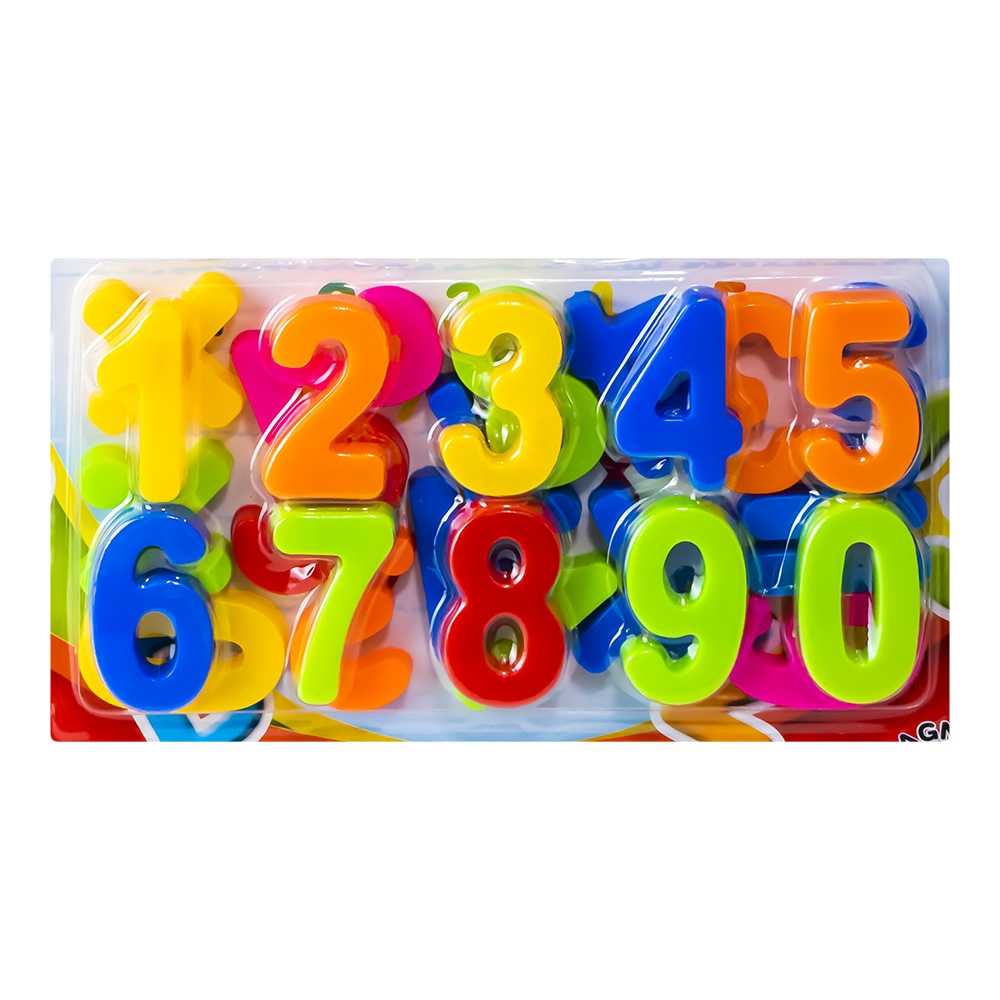 Litere minuscule + cifre magnetice, 1set/blister - imagine 4