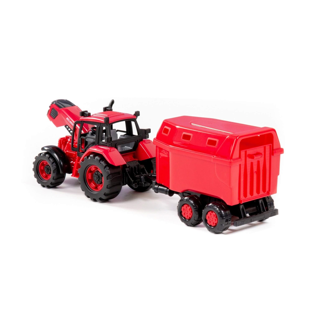 Tractor cu remorca animale, 40x11.5x17 cm, Polesie - imagine 5