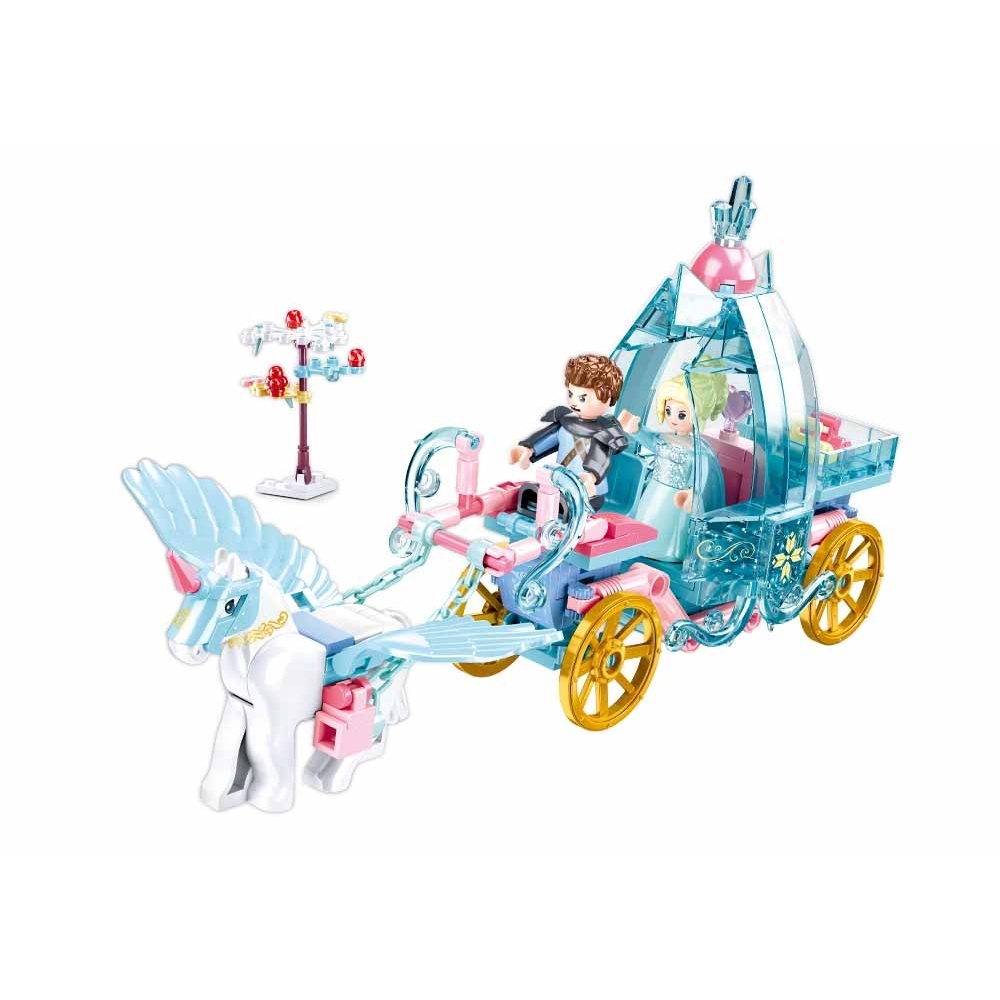 Set de constructie Fairy, 191 piese, Trasura magica a zanelor - Sluban - imagine 2