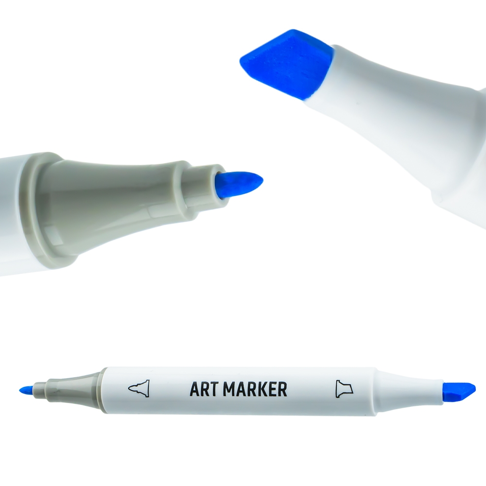 Markere cu 2 capete, 6mm-3mm, 60 cul/set - S-COOL - imagine 6