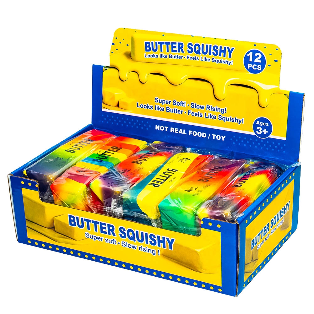 Jucarie antistres Squishy, Rainbow Butter - imagine 4