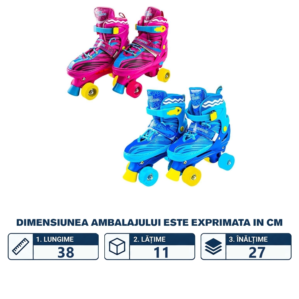Patine cu rotile, PVC, marimea S - imagine 2