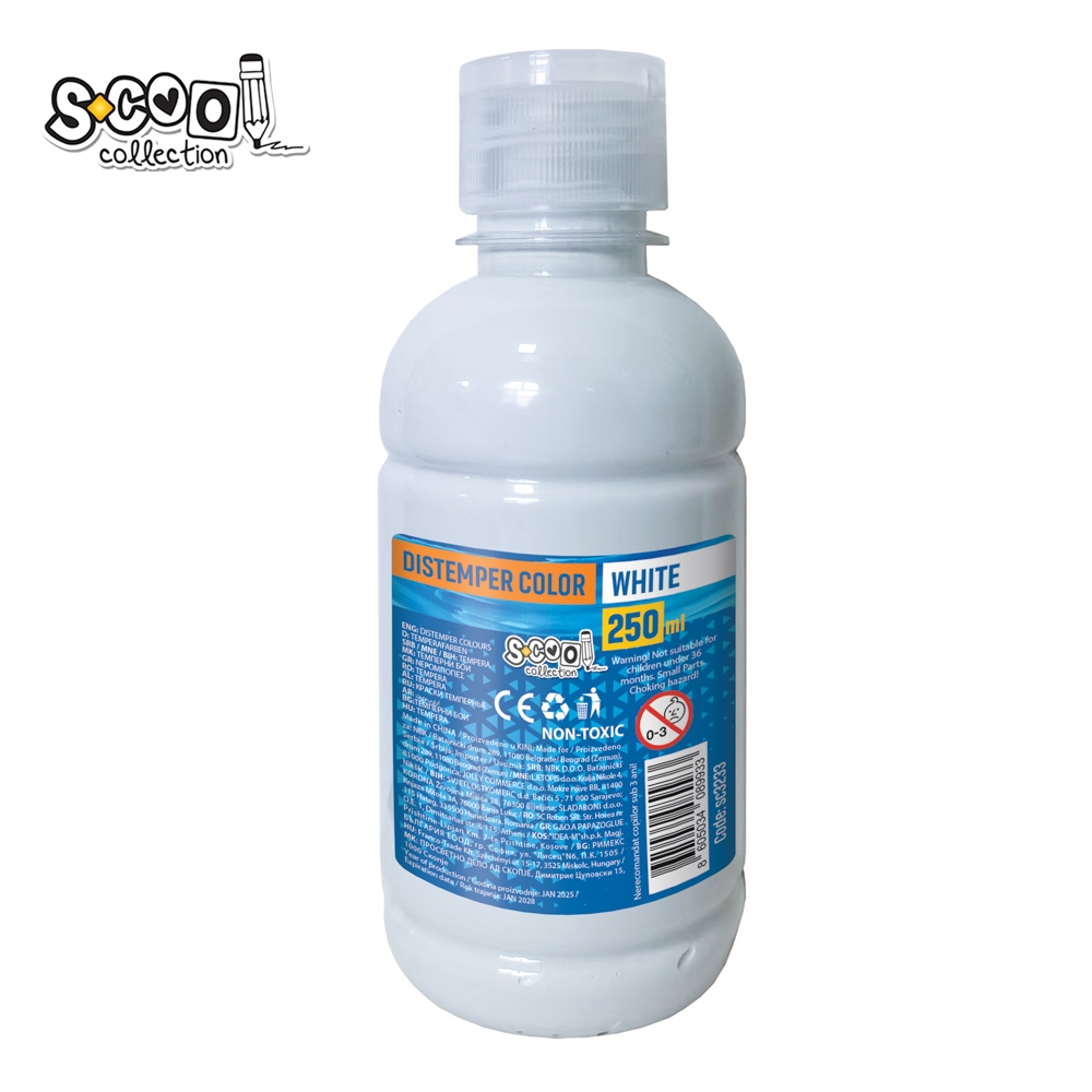 Tempera alba, 250 ml - S-COOL