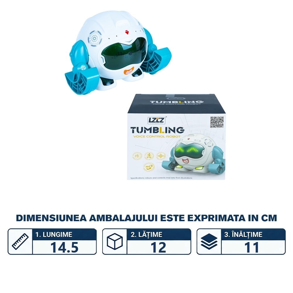 Robot interactiv cu baterii - imagine 2
