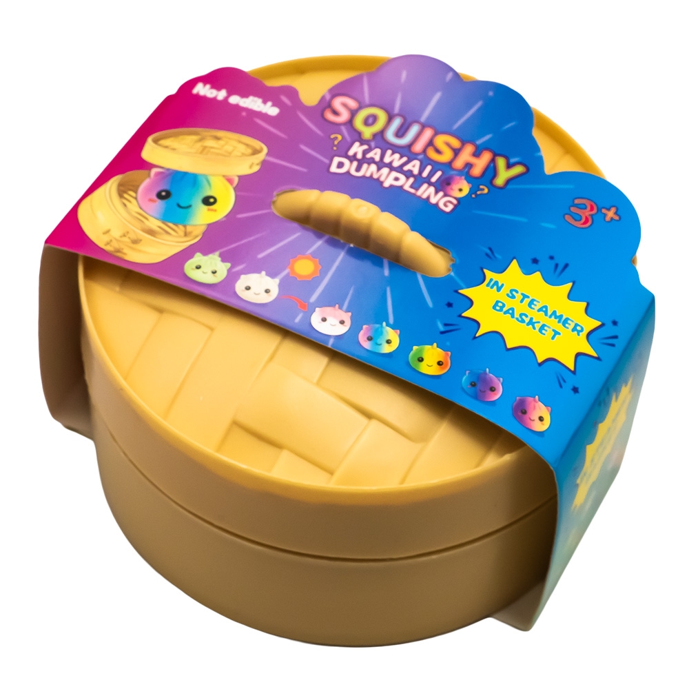 Jucarie antistres, Squishy dumpling - Rainbow - imagine 4