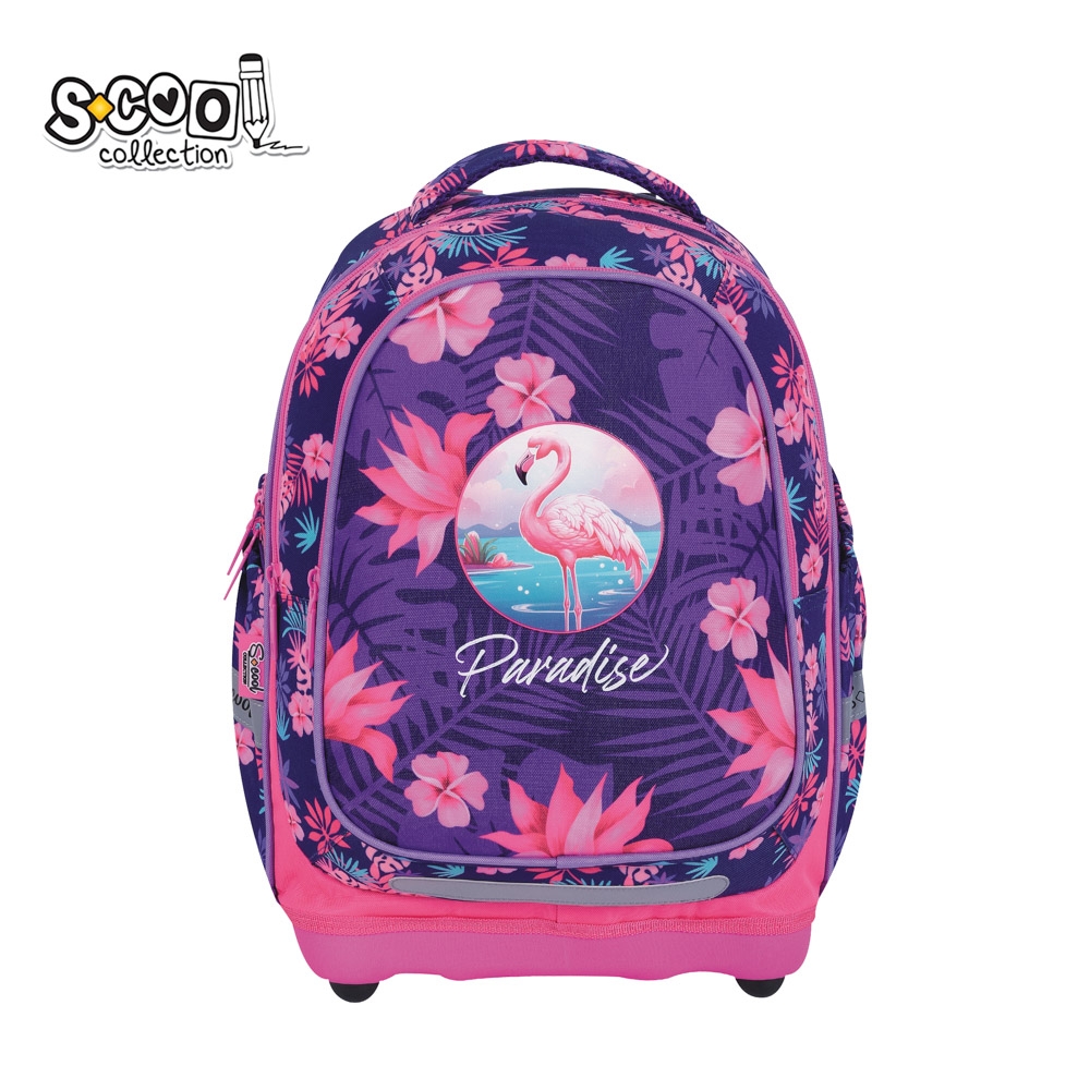 Ghiozdan anatomic, 39x33x18 cm, FLAMINGO - S-COOL