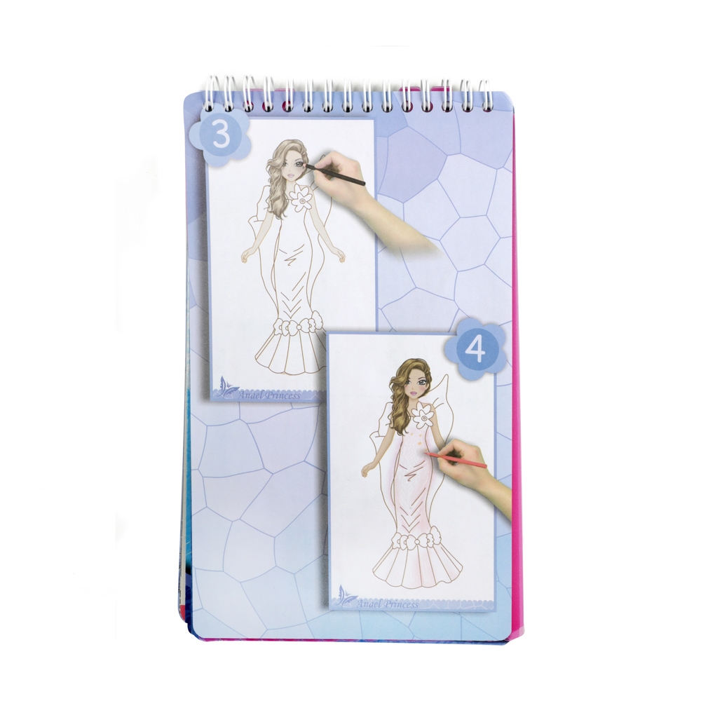 Carnetel de desen cu stickere si sabloane - Toi-Toys - imagine 17