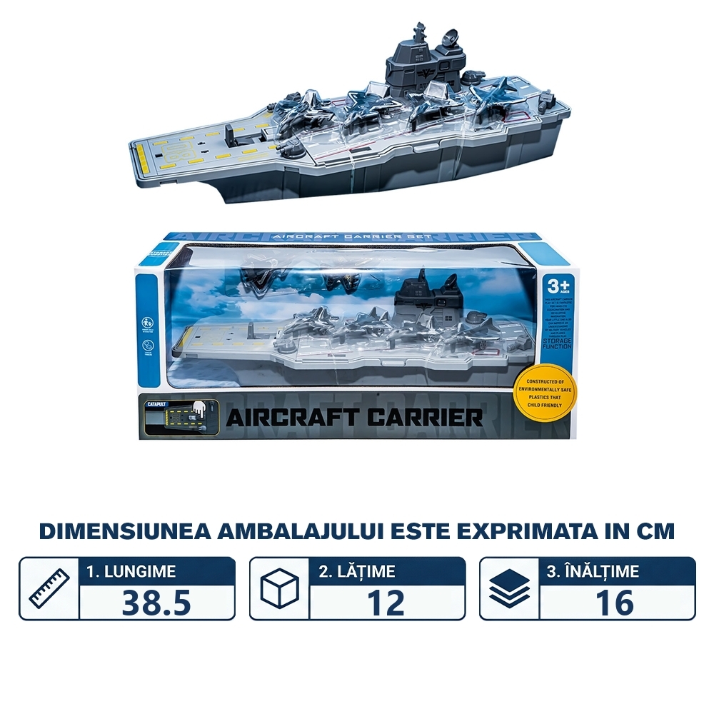 Play set Armata - Portavion, 34x11.2x11.5 cm - imagine 2