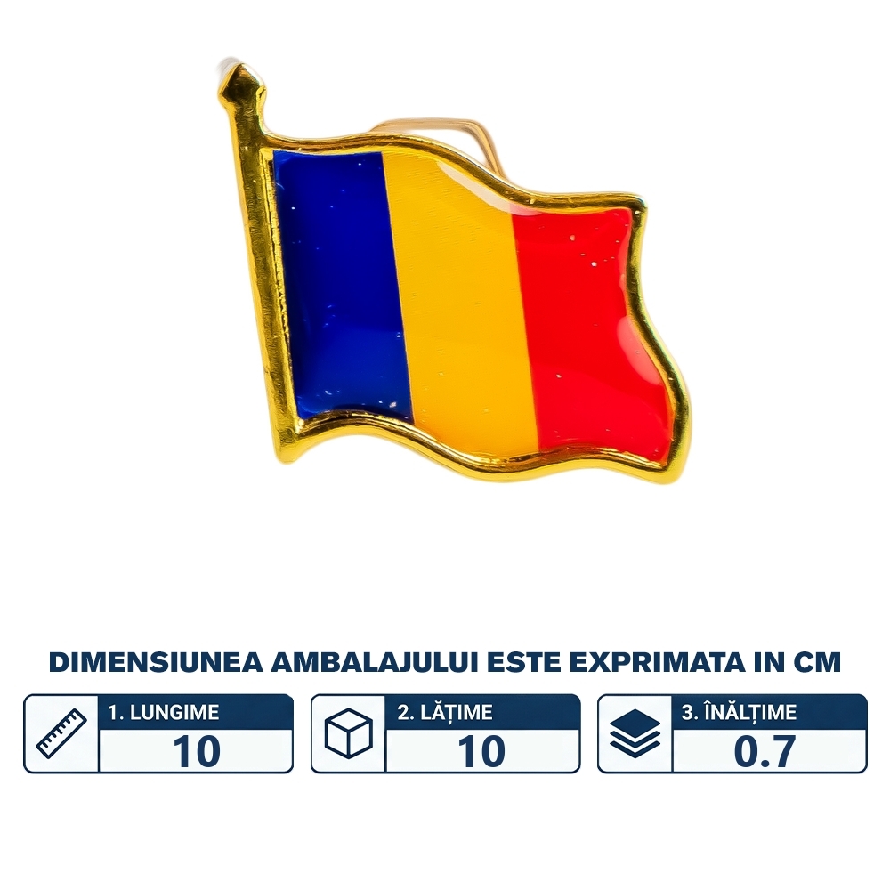 Insigna Romania, 6 buc/set - imagine 2
