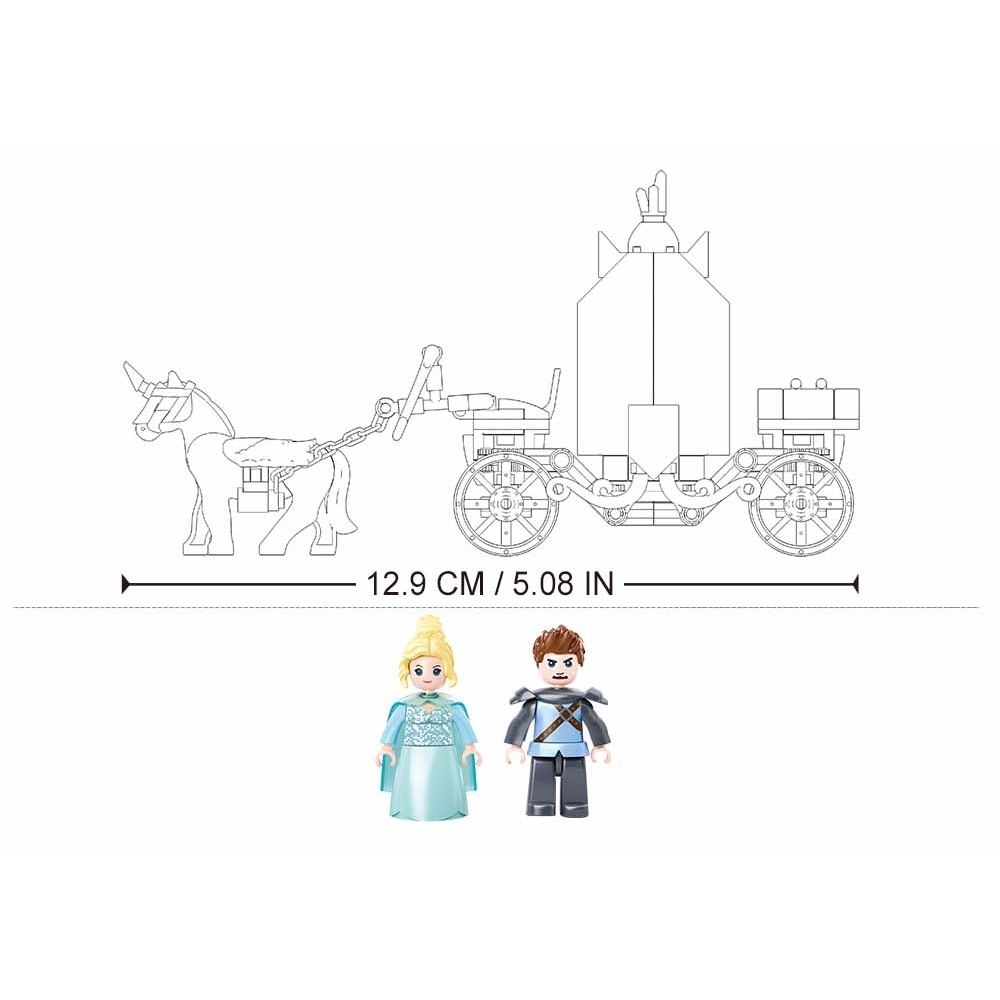 Set de constructie Fairy, 191 piese, Trasura magica a zanelor - Sluban - imagine 3