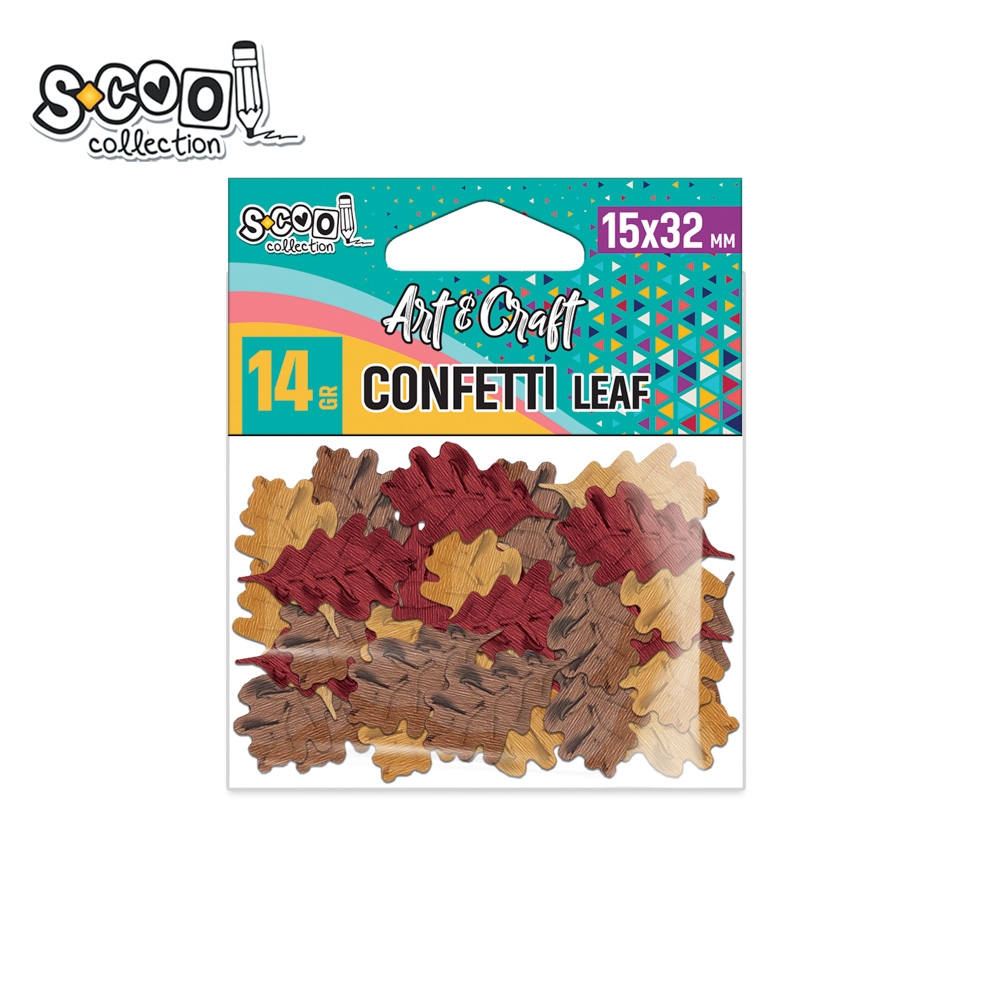 Accesorii craft, confetti frunze, 14 gr - S-COOL