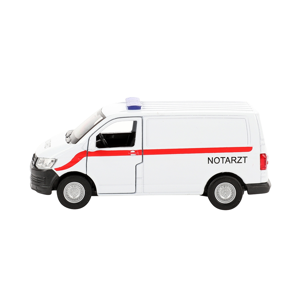 Masina Volkswagen transporter t6 van, Ambulanta Welly - Toi-Toys - imagine 5