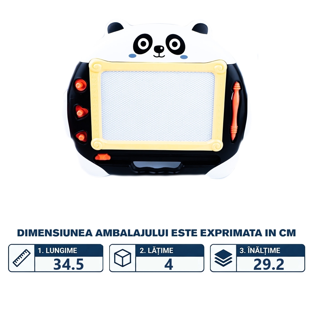 Tablita magica + stampile, Panda - imagine 2