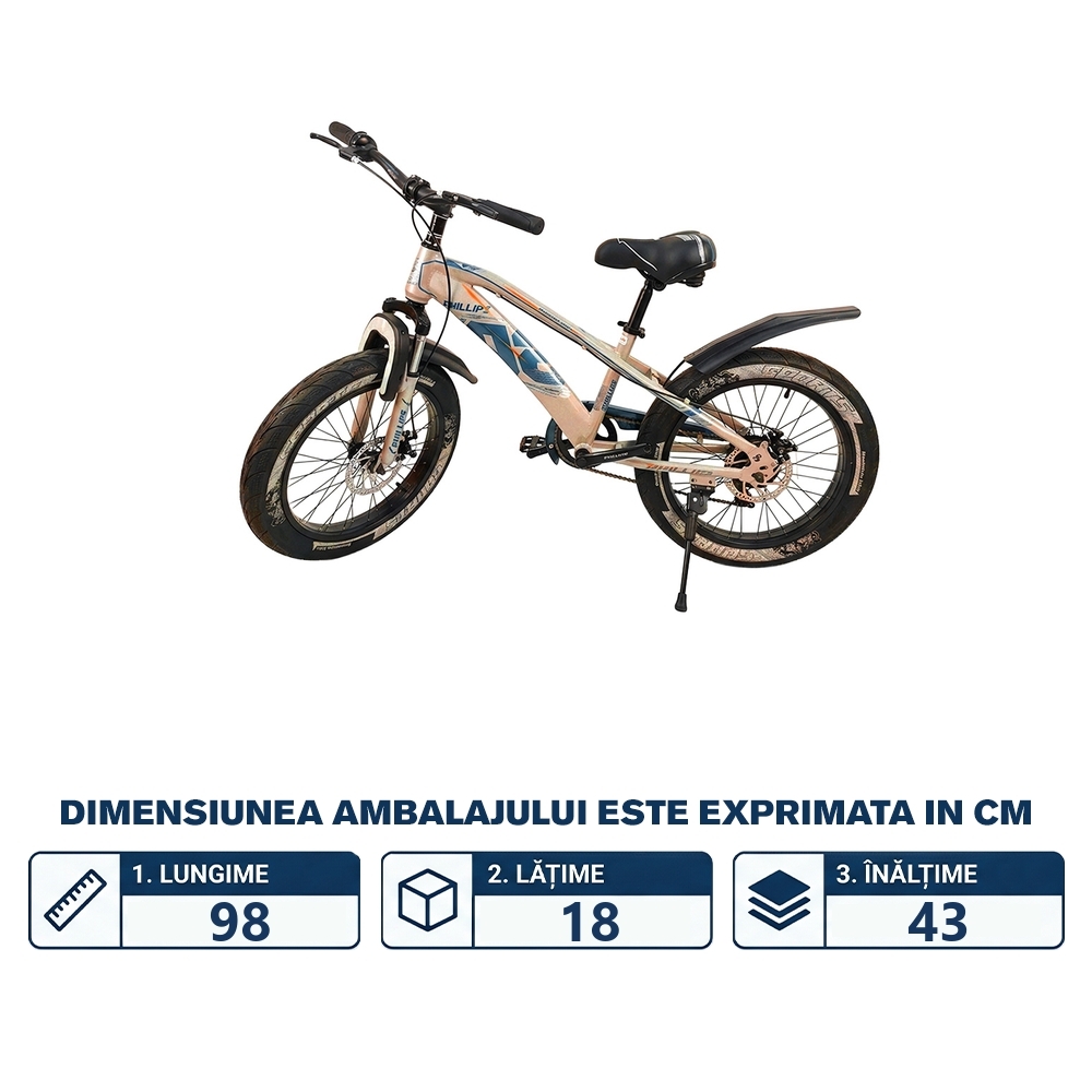 Bicicleta copii, cauciucuri groase, nr. 16 - imagine 2