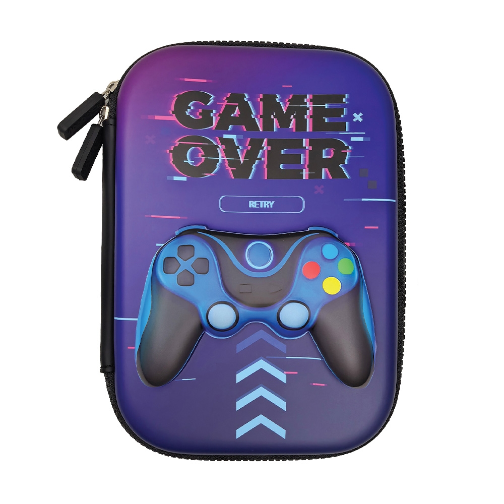 Penar neechipat 3D, 1 fermoar, 22.5x15.5x6 cm, GAME OVER - S-COOL - imagine 3