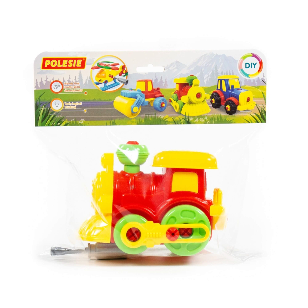 Locomotiva demontabila, 25,5x11,7x22 cm, Polesie - imagine 6