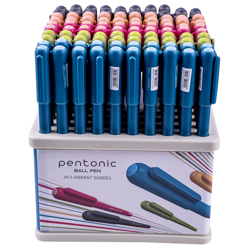 Pix Pentonic Colors, 100 buc/display, mina albastra, 0.7 mm - LINC - imagine 5