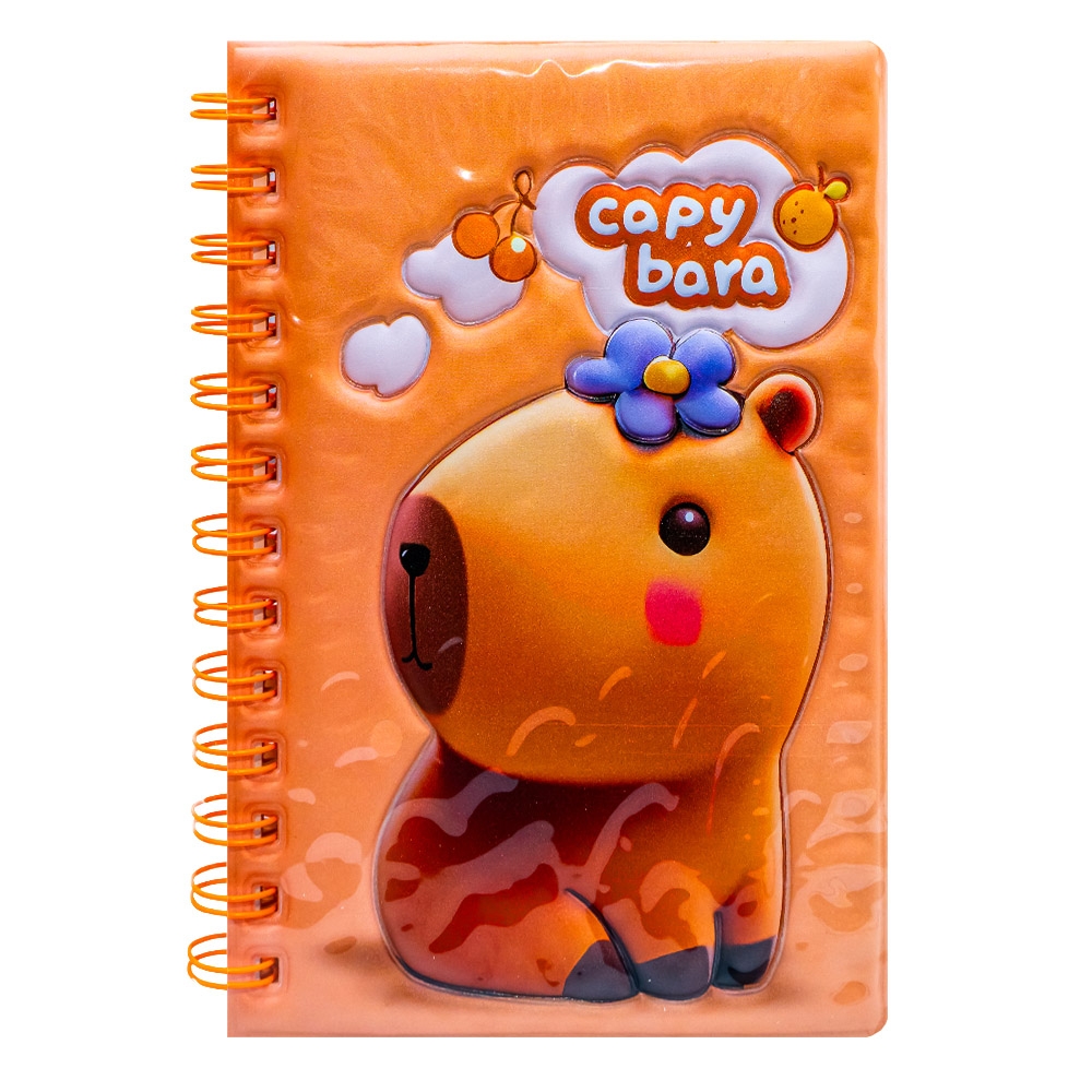 Notes B6, cu arc, 3D, 60 file, Capybara - imagine 3