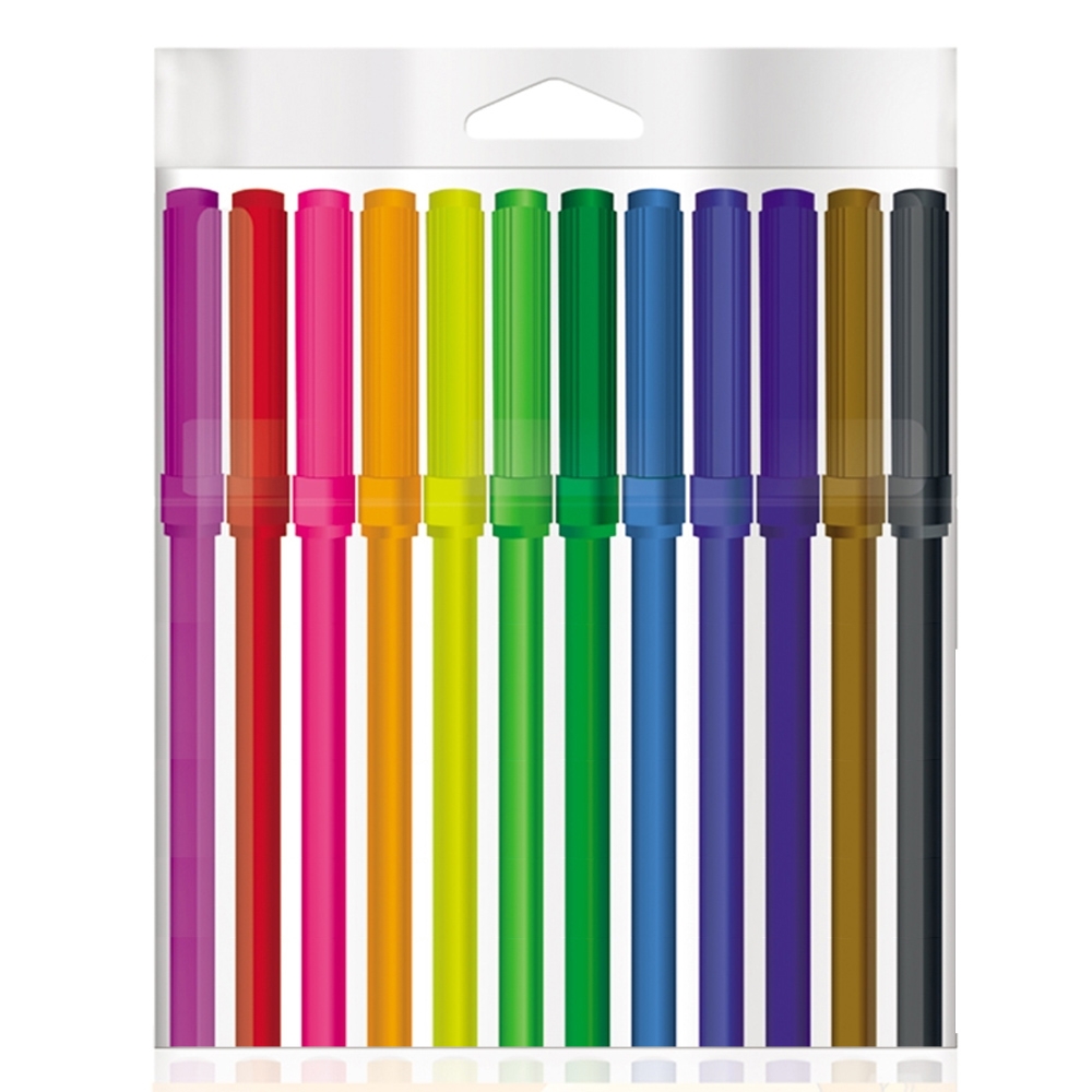 Carioca, 12 culori/cutie PVC - S-COOL - imagine 3