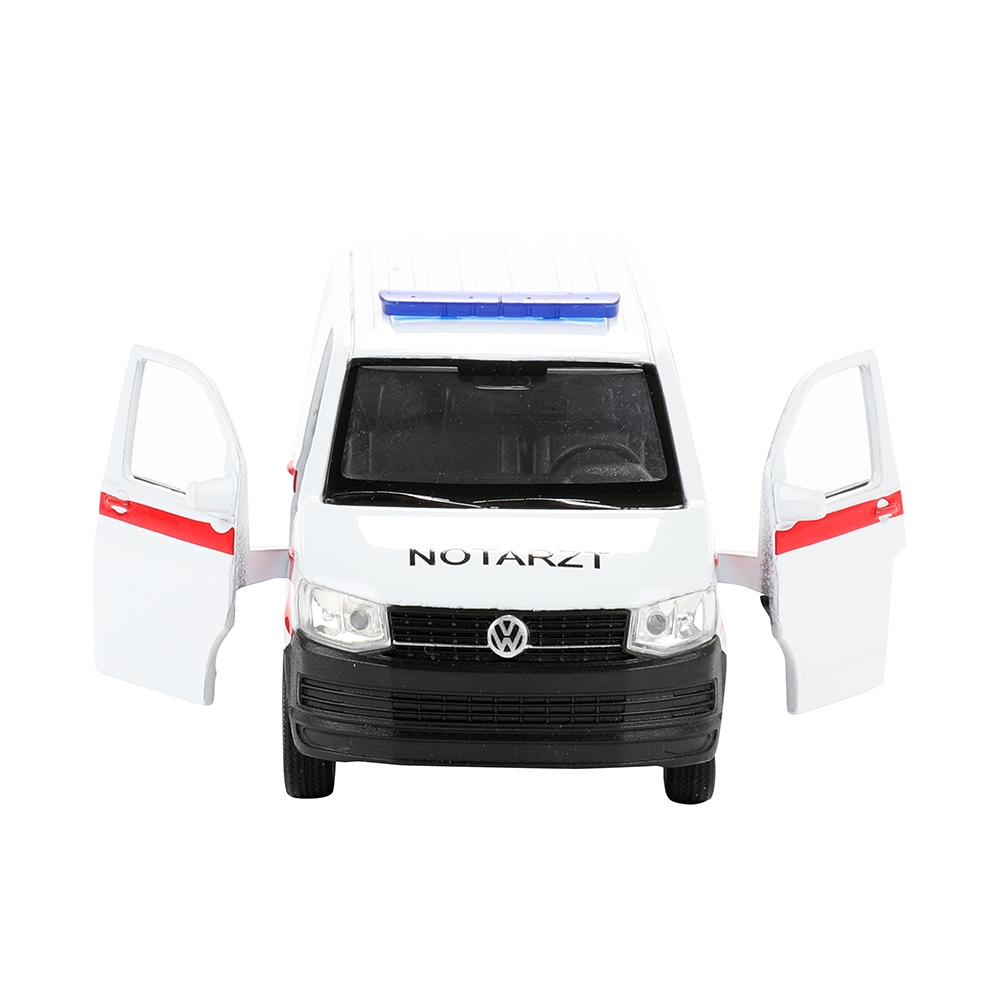 Masina Volkswagen transporter t6 van, Ambulanta Welly - Toi-Toys - imagine 4