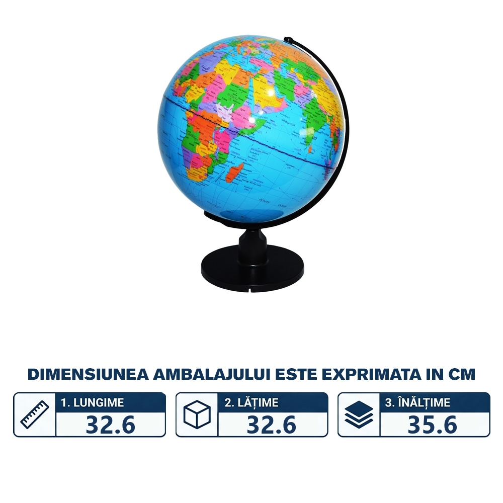 Glob pamantesc, 32 cm - S-COOL - imagine 2