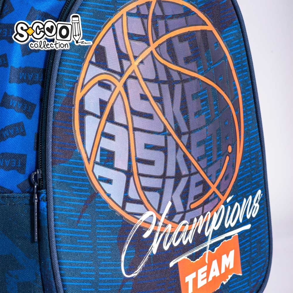 Ghiozdan anatomic, 38x39x19.5 cm, BASKETBALL - S-COOL - imagine 6