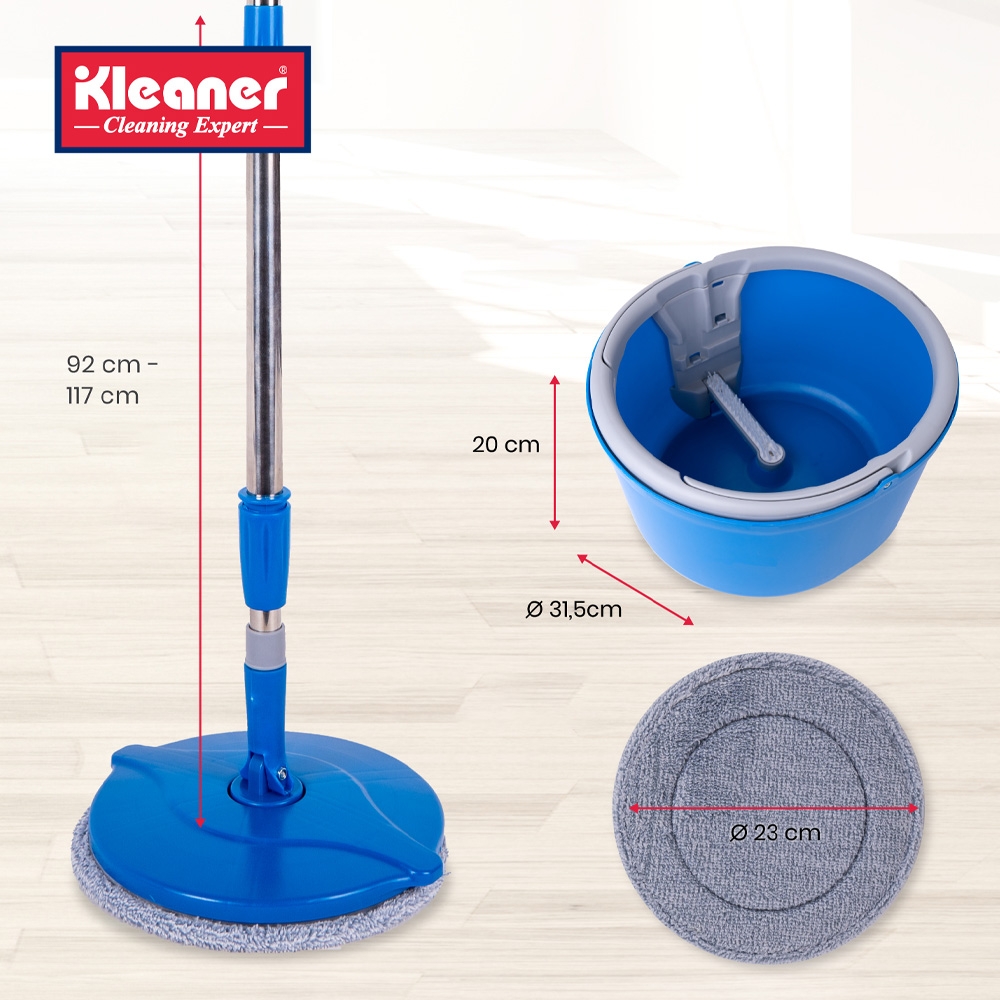 Mop rotativ cu galeata - KLEANER - imagine 3