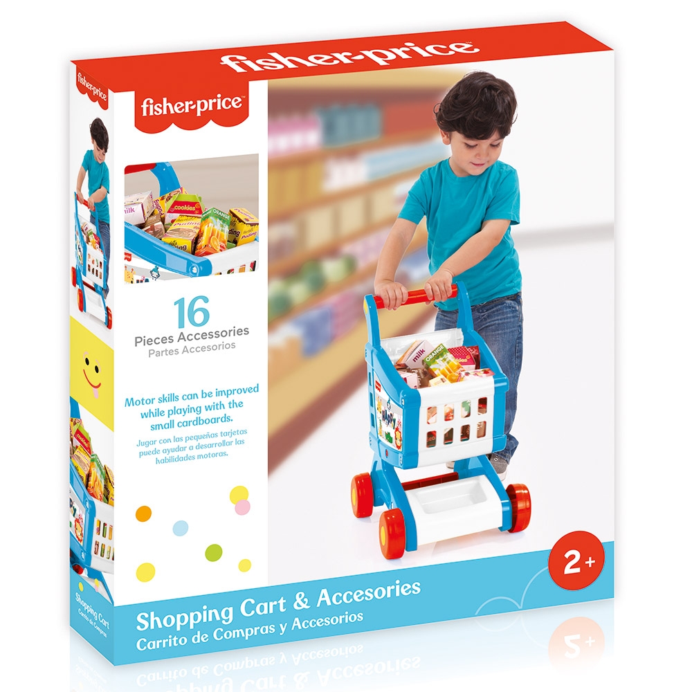 Fisher Price - Carucior cumparaturi, 49x41x29 cm - Dolu - imagine 4