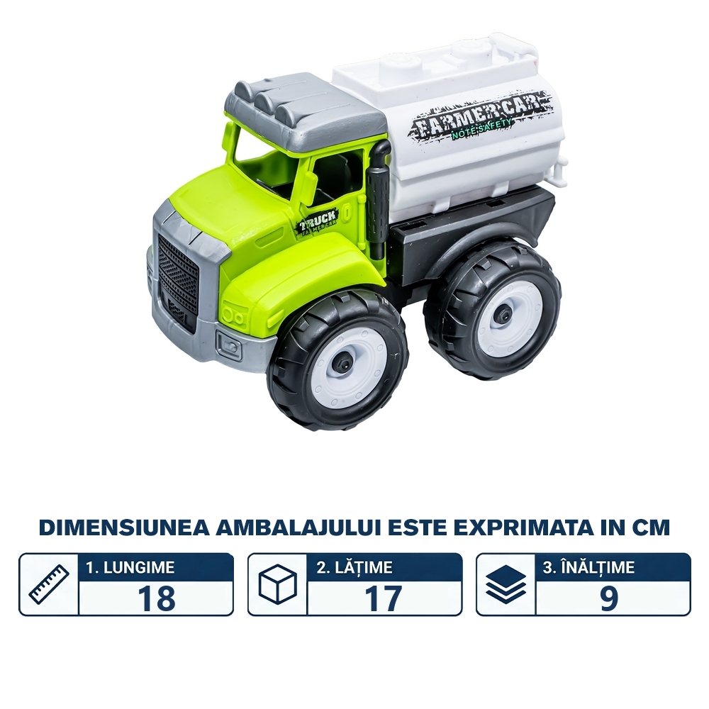 Camion cu frictiune, diverse modele, 12x8x9 cm - imagine 2