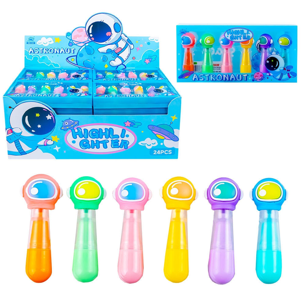 Text marker, 6 culori/set, Astronaut