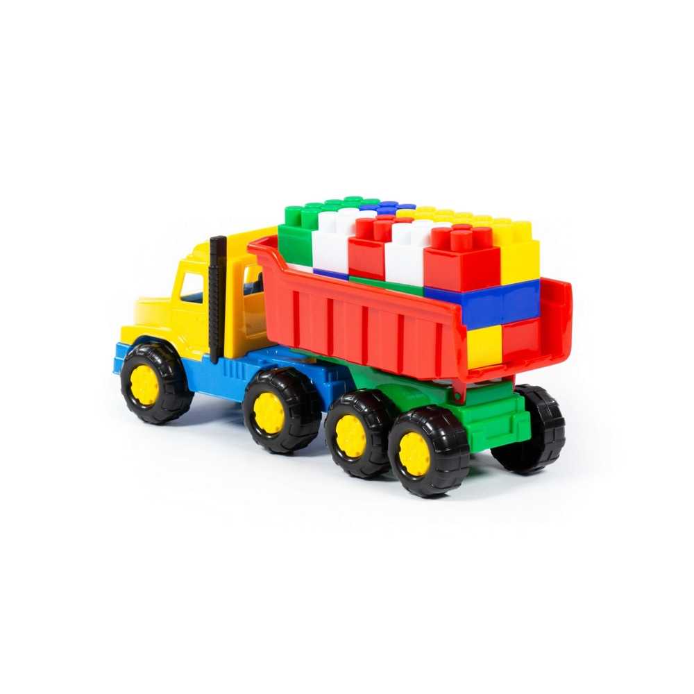 Camion + cuburi/17 piese - Favorite, 29x10x14 cm, Polesie - imagine 8