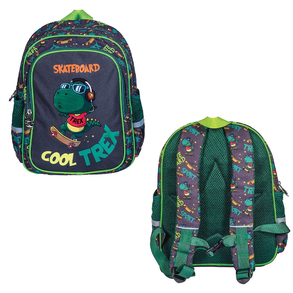 Ghiozdan gradinita, 33x27x15 cm, COOL TREX - S-COOL - imagine 4