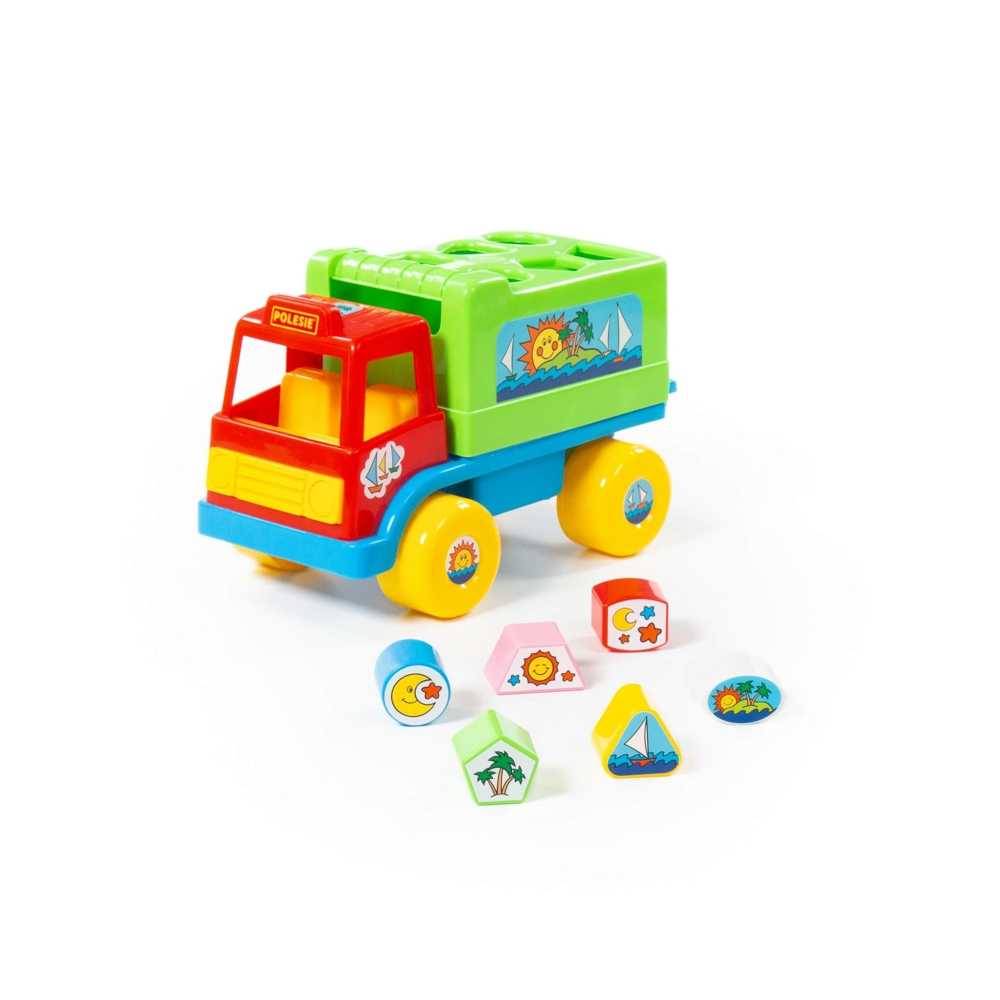 Camion educativ+forme, 26x16x17 cm, Cavallino - imagine 2