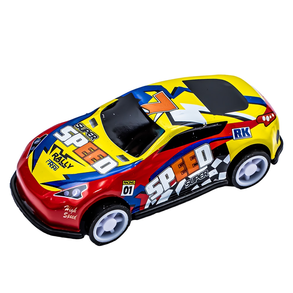 Masinute sport, cu frictiune, 6.8x3.1x2.3 cm, 4 buc/set - imagine 6